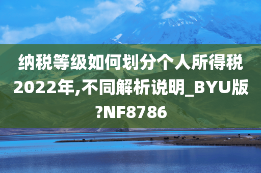 纳税等级如何划分个人所得税2022年,不同解析说明_BYU版?NF8786