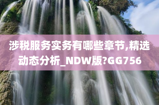 涉税服务实务有哪些章节,精选动态分析_NDW版?GG756