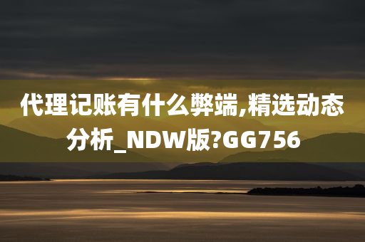 代理记账有什么弊端,精选动态分析_NDW版?GG756