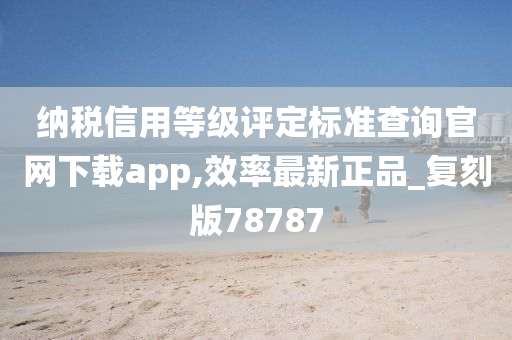 纳税信用等级评定标准查询官网下载app,效率最新正品_复刻版78787