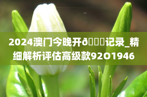 2024澳门今晚开🐎记录_精细解析评估高级款92O1946