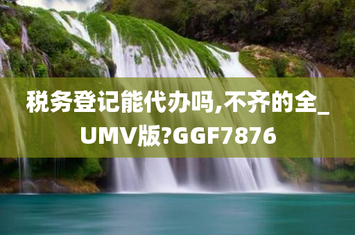 税务登记能代办吗,不齐的全_UMV版?GGF7876