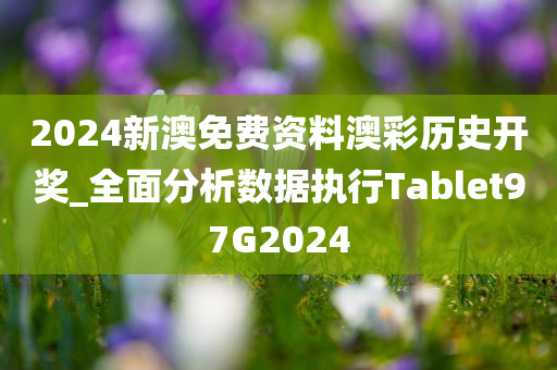 2024新澳免费资料澳彩历史开奖_全面分析数据执行Tablet97G2024