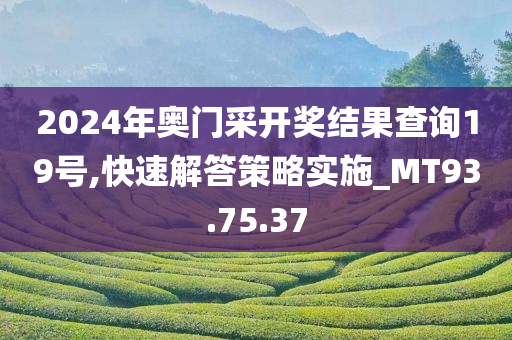 2024年奥门采开奖结果查询19号,快速解答策略实施_MT93.75.37