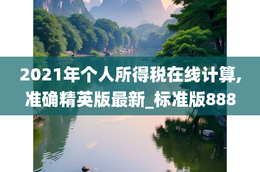 2021年个人所得税在线计算,准确精英版最新_标准版888