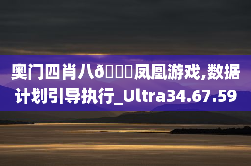 奥门四肖八🐎凤凰游戏,数据计划引导执行_Ultra34.67.59