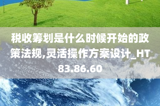 税收筹划是什么时候开始的政策法规,灵活操作方案设计_HT83.86.60