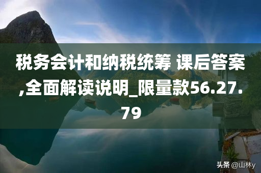 税务会计和纳税统筹 课后答案,全面解读说明_限量款56.27.79