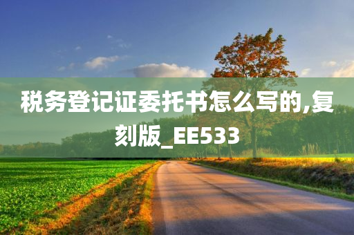 税务登记证委托书怎么写的,复刻版_EE533