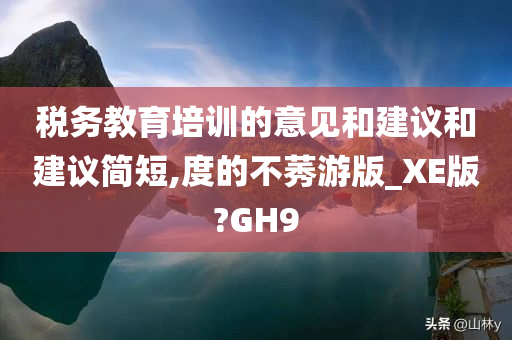 税务教育培训的意见和建议和建议简短,度的不莠游版_XE版?GH9