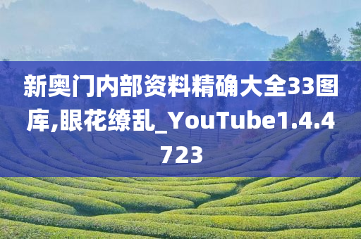 新奥门内部资料精确大全33图库,眼花缭乱_YouTube1.4.4723