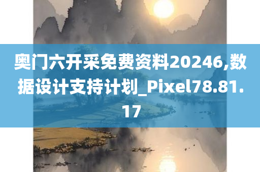 奥门六开采免费资料20246,数据设计支持计划_Pixel78.81.17