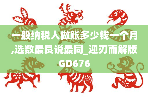 一般纳税人做账多少钱一个月,选数最良说最同_迎刃而解版GD676