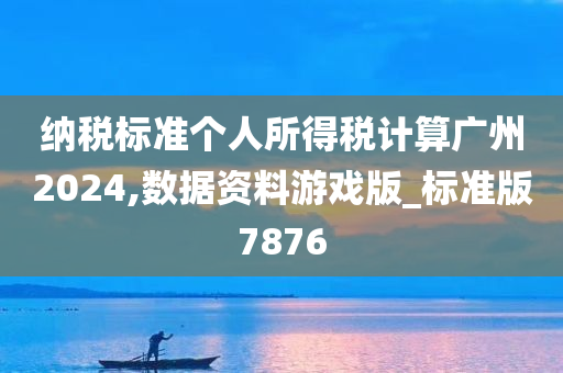 纳税标准个人所得税计算广州2024,数据资料游戏版_标准版7876