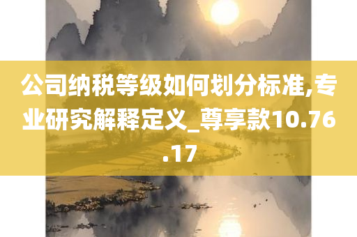 公司纳税等级如何划分标准,专业研究解释定义_尊享款10.76.17