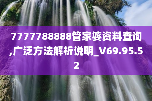 7777788888管家婆资料查询,广泛方法解析说明_V69.95.52