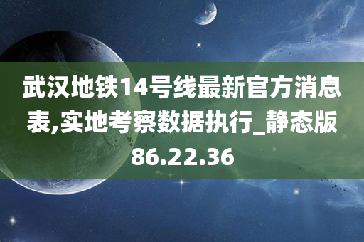 武汉地铁14号线最新官方消息表,实地考察数据执行_静态版86.22.36