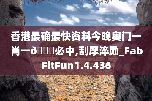 香港最确最快资料今晚奥门一肖一🐎必中,刮摩淬励_FabFitFun1.4.436