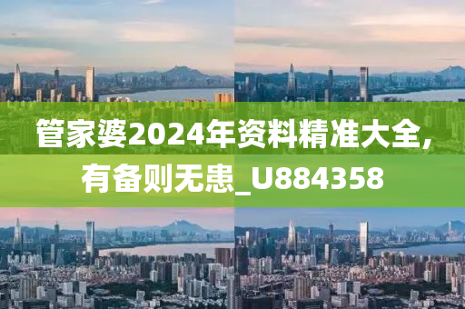 管家婆2024年资料精准大全,有备则无患_U884358