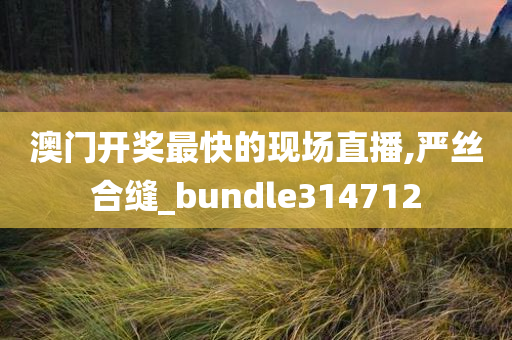 澳门开奖最快的现场直播,严丝合缝_bundle314712