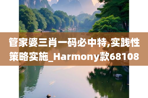 管家婆三肖一码必中特,实践性策略实施_Harmony款681080