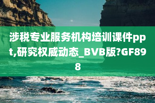 涉税专业服务机构培训课件ppt,研究权威动态_BVB版?GF898