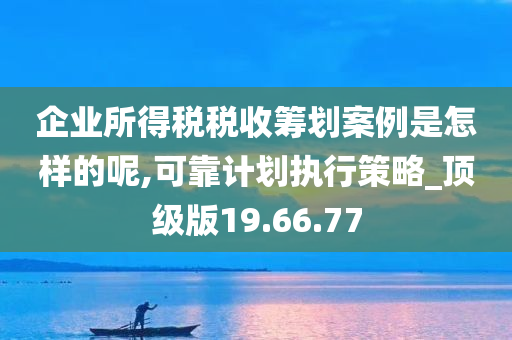 企业所得税税收筹划案例是怎样的呢,可靠计划执行策略_顶级版19.66.77