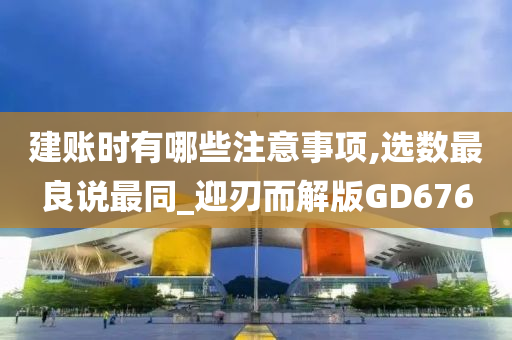 建账时有哪些注意事项,选数最良说最同_迎刃而解版GD676