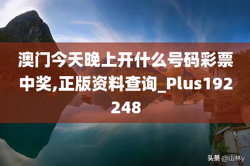 澳门今天晚上开什么号码彩票中奖,正版资料查询_Plus192248