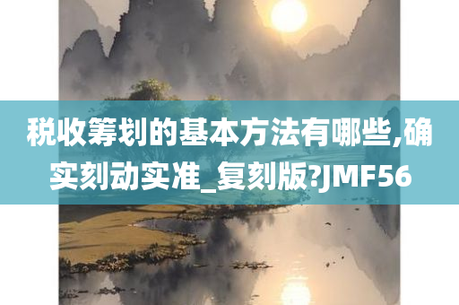 税收筹划的基本方法有哪些,确实刻动实准_复刻版?JMF56