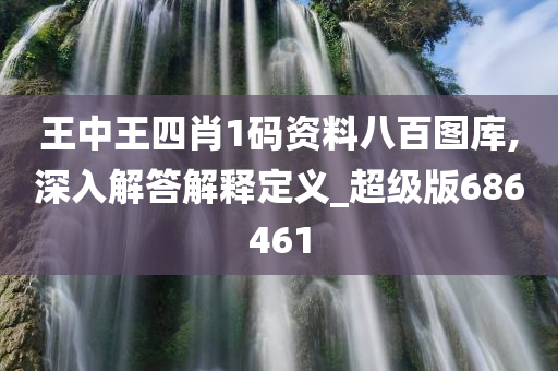 王中王四肖1码资料八百图库,深入解答解释定义_超级版686461