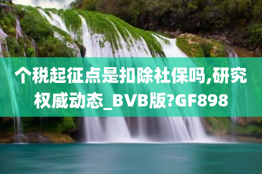 个税起征点是扣除社保吗,研究权威动态_BVB版?GF898