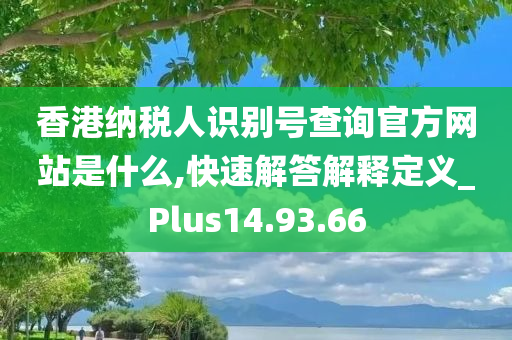 香港纳税人识别号查询官方网站是什么,快速解答解释定义_Plus14.93.66