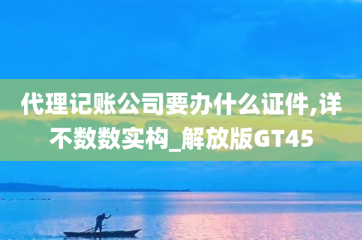 代理记账公司要办什么证件,详不数数实构_解放版GT45