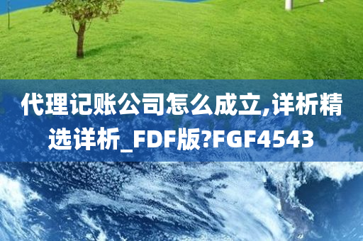 代理记账公司怎么成立,详析精选详析_FDF版?FGF4543