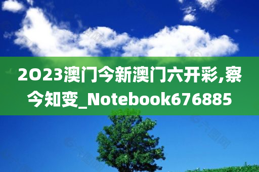 2O23澳门今新澳门六开彩,察今知变_Notebook676885