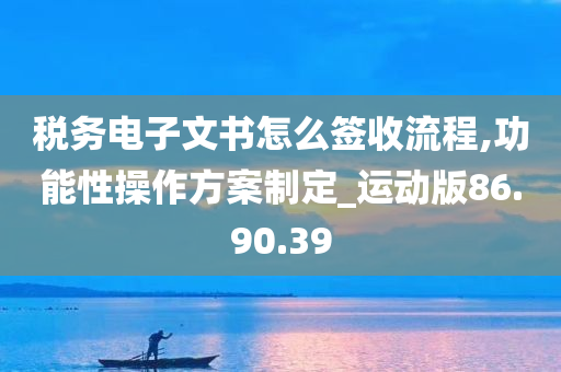 税务电子文书怎么签收流程,功能性操作方案制定_运动版86.90.39