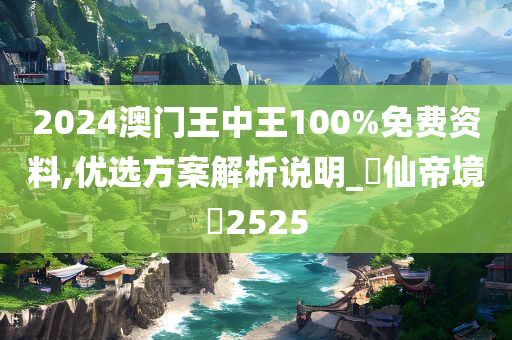 2024澳门王中王100%免费资料,优选方案解析说明_‌仙帝境‌2525