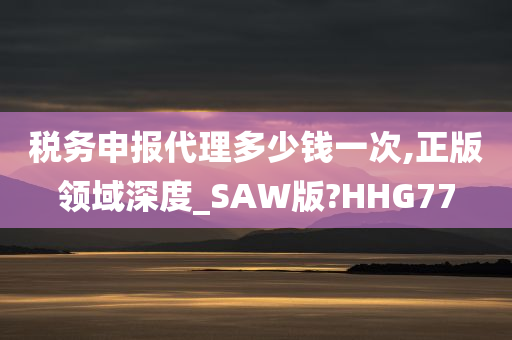 税务申报代理多少钱一次,正版领域深度_SAW版?HHG77