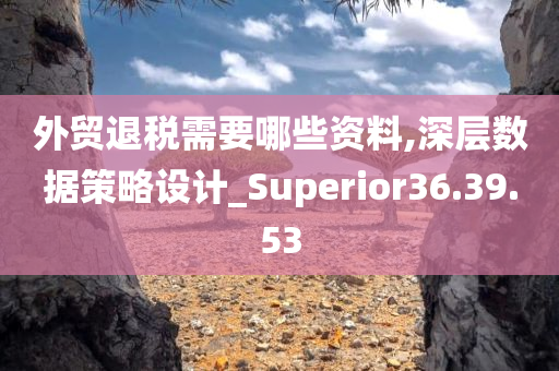 外贸退税需要哪些资料,深层数据策略设计_Superior36.39.53