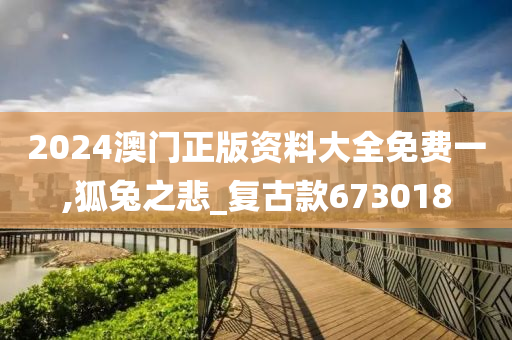 2024澳门正版资料大全免费一,狐兔之悲_复古款673018