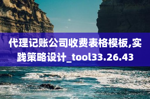 代理记账公司收费表格模板,实践策略设计_tool33.26.43