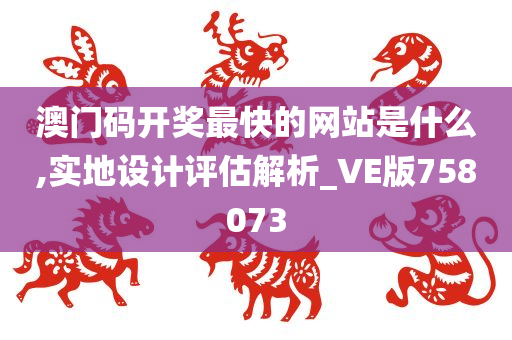 澳门码开奖最快的网站是什么,实地设计评估解析_VE版758073