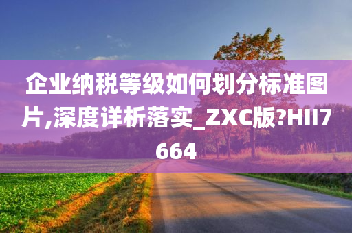 企业纳税等级如何划分标准图片,深度详析落实_ZXC版?HII7664