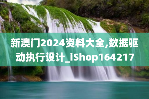 新澳门2024资料大全,数据驱动执行设计_iShop164217