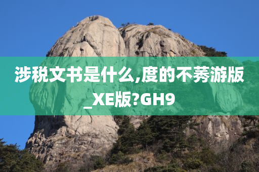 涉税文书是什么,度的不莠游版_XE版?GH9