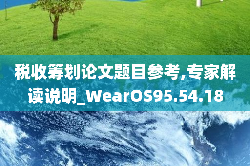 税收筹划论文题目参考,专家解读说明_WearOS95.54.18