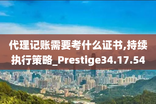 代理记账需要考什么证书,持续执行策略_Prestige34.17.54