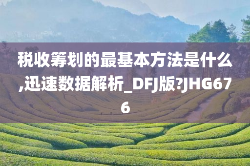 税收筹划的最基本方法是什么,迅速数据解析_DFJ版?JHG676