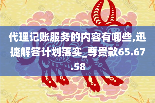 代理记账服务的内容有哪些,迅捷解答计划落实_尊贵款65.67.58